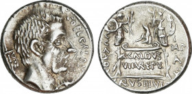Roman Republic
Coelia / Coilia
Denario. 51 a.C. COELIA o COILIA. C. Coelius Caldus. Anv.: Cabeza del cónsul C. Coelius Caldus a derecha, detrás esta...