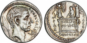 Roman Republic
Coelia / Coilia
Denario. 51 a.C. COELIA o COILIA. C. Coelius Caldus. Anv.: Cabeza de C. Coelius Caldus a derecha, detrás lanza y (tro...