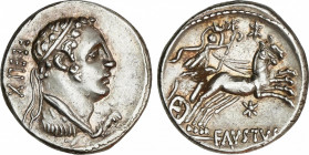 Roman Republic
Cornelia
Denario. 56 a.C. CORNELIA. Faustus Cornelius Sulla. Anv.: Busto de Hércules a derecha, detrás FEELIX. Rev.: Diana en biga a ...