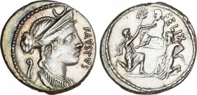 Roman Republic
Cornelia
Denario. 56 a.C. CORNELIA. Faustus Cornelius Sulla. Anv.: Busto de Diana a derecha, detrás lituo, delante FAVSTVS. Rev.: Sil...
