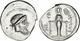 Roman Republic
Cornelia
Denario. 51 a.C. CORNELIA. L. Cornelius Lentulus y C. Claudius Marcellus. Anv.: Cabeza diademada de Júpiter a derecha. Rev.:...