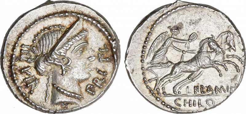 Roman Republic
Flaminia
Denario. 43 a.C. FLAMINIA. L. Flaminius Chilo. Anv.: C...