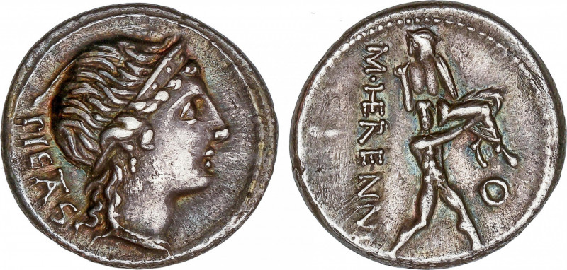 Roman Republic
Herennia
Denario. 108-107 a.C. HERENNIA. Marcus Herennius. Anv....