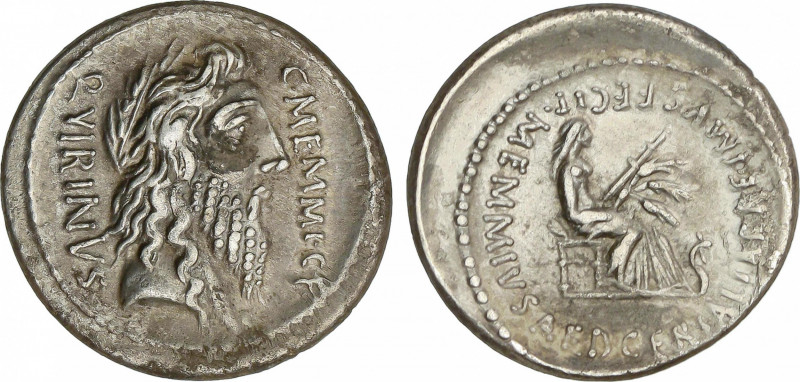 Roman Republic
Memmia
Denario. 56 a.C. MEMMIA. C. Memmius C.f. Anv.: Cabeza de...