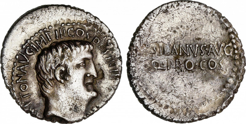 Pre-Imperial Period
Marcus Antonius
Denario. Acuñada el 33 a.C. MARCO ANTONIO....