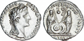 Roman Empire
Augustus (27 BC-14 AD)
Denario. Acuñada el 7-6 a.C. AUGUSTO. LUGDUNUM (Lyon). Anv.: CAESAR AVGVSTVS DIVI F. PATER PATRIAE. Cabeza laure...
