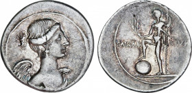 Roman Empire
Augustus (27 BC-14 AD)
Denario. Acuñada el 32-29 a.C. OCTAVIO. Anv.: Busto alado de Victoria a derecha. Rev.: CAESAR - DIVI F. Neptuno ...