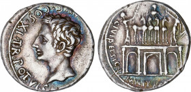 Roman Empire
Augustus (27 BC-14 AD)
Denario. Acuñada el 18-16 a.C. AUGUSTO. COLONIA PATRICIA (Córdoba). Anv.: (S.P.Q.R. IMP. CAESARI.) AVG. COS. XI ...
