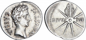 Roman Empire
Augustus (27 BC-14 AD)
Denario. Acuñada el 19-18 a.C. AUGUSTO. CAESAR AUGUSTA (Zaragoza). Anv.: CAESAR AVGVSTVS. Cabeza descubierta de ...