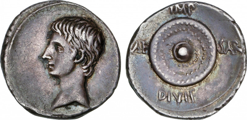 Roman Empire
Augustus (27 BC-14 AD)
Denario. Acuñada el 27 a.C. AUGUSTO. Anv.:...