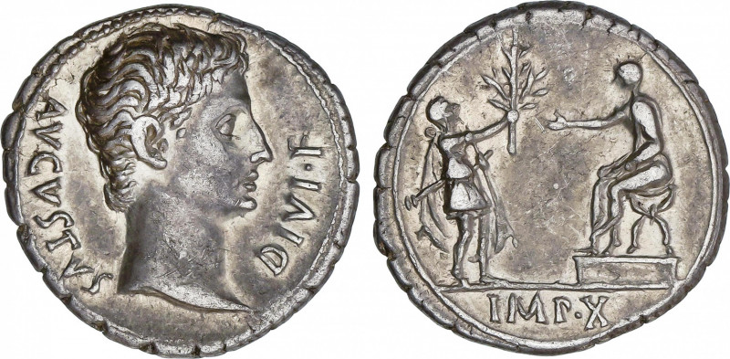 Roman Empire
Augustus (27 BC-14 AD)
Denario. Acuñada el 15-13 a.C. AUGUSTO. LU...