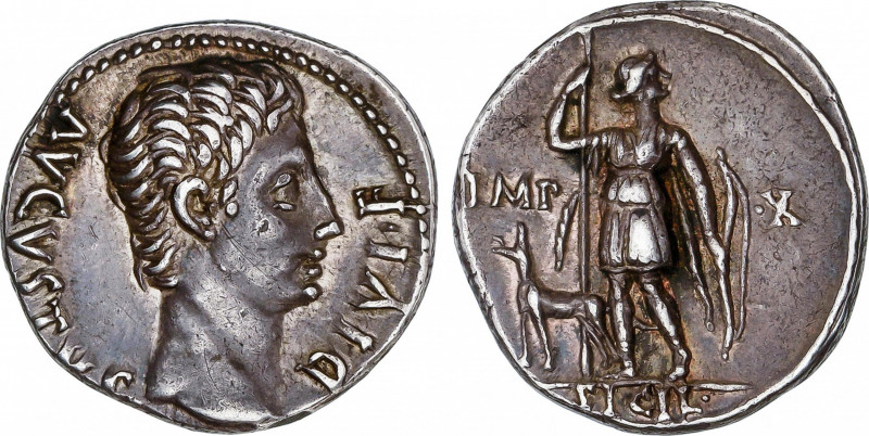 Roman Empire
Augustus (27 BC-14 AD)
Denario. Acuñada el 15-13 a.C. AUGUSTO. LU...