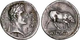 Roman Empire
Augustus (27 BC-14 AD)
Denario. Acuñada el 11-10 a.C. AUGUSTO. LUGDUNUM (Lyon). Anv.: AVGVSTVS DIVI F. Cabeza laureada a derecha. Rev.:...
