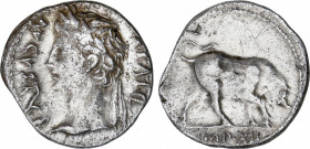 Roman Empire
Augustus (27 BC-14 AD)
Denario. Acuñada el 11-10 a.C. AUGUSTO. LUGDUNUM (Lyon). Anv.: AVGVSTVS DIVI F. Cabeza laureada a izquierda. Rev...