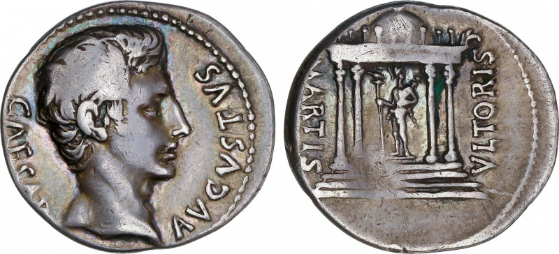 Roman Empire
Augustus (27 BC-14 AD)
Denario. Acuñada el 19 a.C. AUGUSTO. COLON...