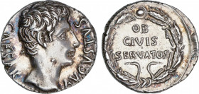 Roman Empire
Augustus (27 BC-14 AD)
Denario. Acuñada el 19 a.C. AUGUSTO. COLONIA PATRICIA (Córdoba). Anv.: CAESAR AVGVSTVS. Cabeza descubierta de Au...
