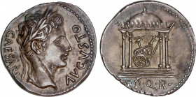 Roman Empire
Augustus (27 BC-14 AD)
Denario. Acuñada el 18 a.C. AUGUSTO. COLONIA PATRICIA (Córdoba). Anv.: CAESARI AVGVSTO. Cabeza laureada de Augus...