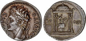 Roman Empire
Augustus (27 BC-14 AD)
Denario. Acuñada el 18 a.C. AUGUSTO. COLONIA PATRICIA (Córdoba). Anv.: CAESARI AVGVSTO. Busto laureado a izquier...