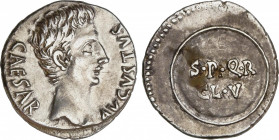 Roman Empire
Augustus (27 BC-14 AD)
Denario. Acuñada el 19-18 a.C. AUGUSTO. CAESAR AUGUSTA (Zaragoza). Anv.: CAESAR AVGVSTVS. Busto de Augusto a der...