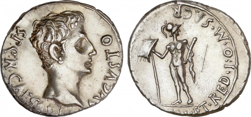 Roman Empire
Augustus (27 BC-14 AD)
Denario. Acuñada el 18-16 a.C. AUGUSTO. CO...