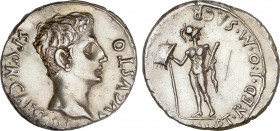 Roman Empire
Augustus (27 BC-14 AD)
Denario. Acuñada el 18-16 a.C. AUGUSTO. COLONIA PATRICIA (Córdoba). Anv.: S.P.Q.R. CAESARI AVGVSTO. Cabeza descu...