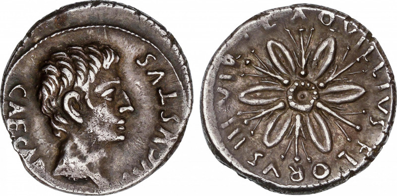 Roman Empire
Augustus (27 BC-14 AD)
Denario. Acuñada el 19 a.C. AUGUSTO. L. Aq...