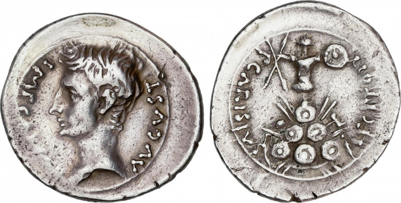 Roman Empire
Augustus (27 BC-14 AD)
Denario. Acuñada el 23 a.C. AUGUSTO. P. Ca...