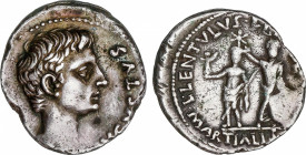 Roman Empire
Augustus (27 BC-14 AD)
Denario. Acuñada el 12 a.C. AUGUSTO. Lucius Cornelius Lentulus. Anv.: AVGVSTVS. Cabeza a derecha. Rev.: L. LENTV...