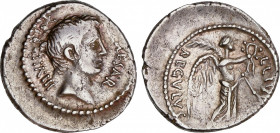 Roman Empire
Augustus (27 BC-14 AD)
Denario. Acuñada el 42 a.C. OCTAVIO. L. Livineius Regulus. Anv.: C. CAESAR III. VIR. R.P.C. Cabeza de Octavio a ...