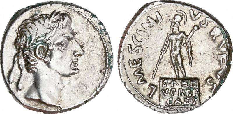 Roman Empire
Augustus (27 BC-14 AD)
Denario. Acuñada el 16 a.C. AUGUSTO. L. Me...