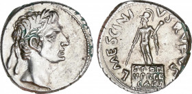 Roman Empire
Augustus (27 BC-14 AD)
Denario. Acuñada el 16 a.C. AUGUSTO. L. Mescinius Rufus. Anv.: Cabeza de Augusto a derecha. Rev.: S.P.Q.R. V.P. ...