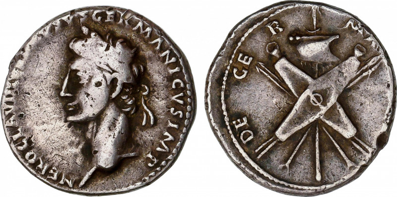 Roman Empire
Tiberius (14-37 AD)
Denario. Acuñada el 41-42 d.C. NERÓN CLAUDIO ...