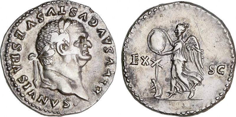 Roman Empire
Vespasianus (69-79 AD)
Denario. Acuñada el 80-81 d.C. VESPASIANO....