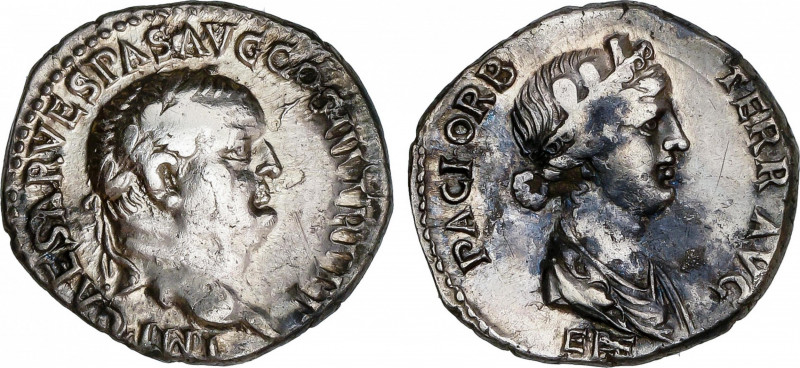 Roman Empire
Vespasianus (69-79 AD)
Denario. Acuñada el 71 d.C. VESPASIANO. AS...