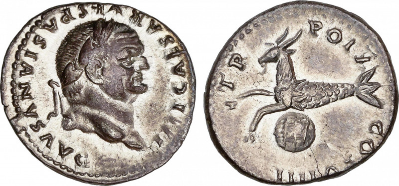 Roman Empire
Vespasianus (69-79 AD)
Denario. Acuñada el 69 d.C. VESPASIANO. An...