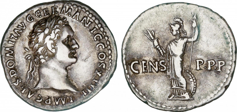 Roman Empire
Domitianus (81-96 AD)
Denario. Acuñada el 88-89 d.C. DOMICIANO. A...