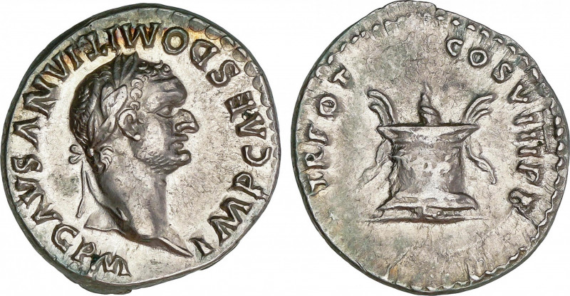 Roman Empire
Domitianus (81-96 AD)
Denario. Acuñada el 81-84 d.C. DOMICIANO. A...