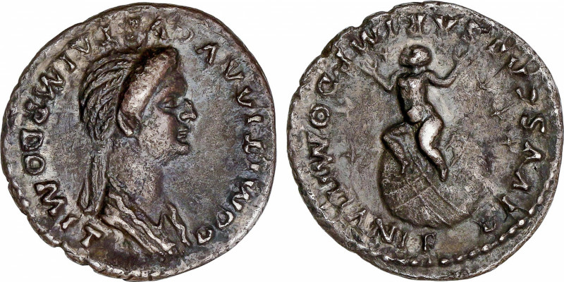 Roman Empire
Domitianus (81-96 AD)
Denario. Acuñada el 82-83 d.C. DOMICIA. Anv...