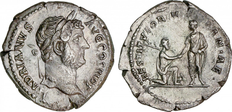 Roman Empire
Hadrianus (117-138 AD)
Denario. Acuñada el 134-138 d.C. ADRIANO. ...