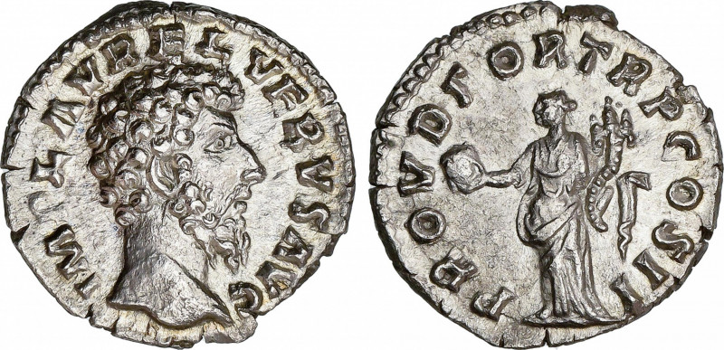 Roman Empire
Lucius Verus (161-169 AD)
Denario. Acuñada el 161-162 d.C. LUCIO ...