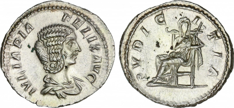 Roman Empire
Septimius Severus (193-211 AD)
Denario. Acuñada el 196-211 d.C. J...