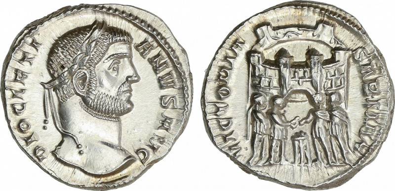 Roman Empire
Diocletianus (284-305 AD)
Argénteo o Silícua. Acuñada el 294 d.C....