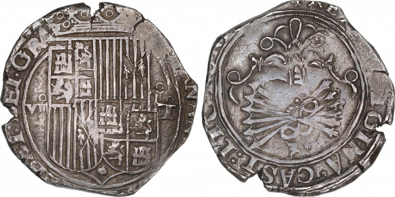 Ferdinand and Isabella (1479-1516)
8 Reales. TOLEDO. Encapsulada por NGC AU 50 ...