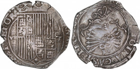 Ferdinand and Isabella (1479-1516)
8 Reales. TOLEDO. Encapsulada por NGC AU 50 (nº 5781046-013). Anv.: VIII roel encima - Escudo - T roel encima. Águ...
