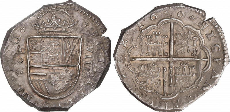 Philip III (1598-1621)
8 Reales. 1620. MADRID. G. Anv.: MD (nexadas) / O / G - ...