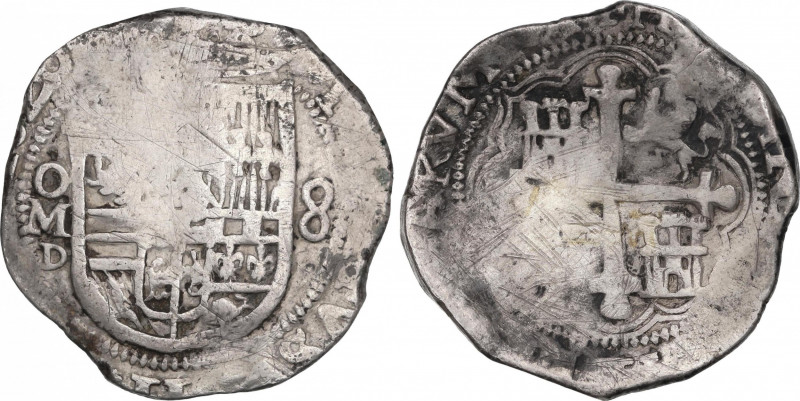 Philip III (1598-1621)
8 Reales. 1620. MÉXICO. D. Anv.: M roel encima / D - Esc...