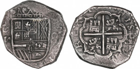 Philip IV (1621-1665)
8 Reales. 1651. GRANADA. N. Anv.: G / N invertida - Escudo - 8. 24,86 grs. Ensayador con N invertida. Pátina oscura. MBC. / Ass...