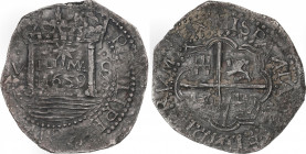 Philip IV (1621-1665)
8 Reales. 1659. LIMA. V. Encapsulada por NGC VF DETAILS, SALTWATER DAMAGE (nº 5779586-008). Rev.: V - Columna - LI*MA - Columna...