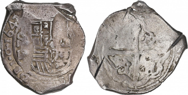 Philip IV (1621-1665)
8 Reales. 1647/6. MÉXICO. P. 26,85 grs. Todos los dígitos...