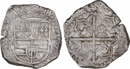 Philip IV (1621-1665)
8 Reales. 1626. POTOSÍ. P. 26,6 grs. Leones y castillos. MBC+. / Lions and castles. Choice very fine. AC-1445; Cal-465. Adq. M....